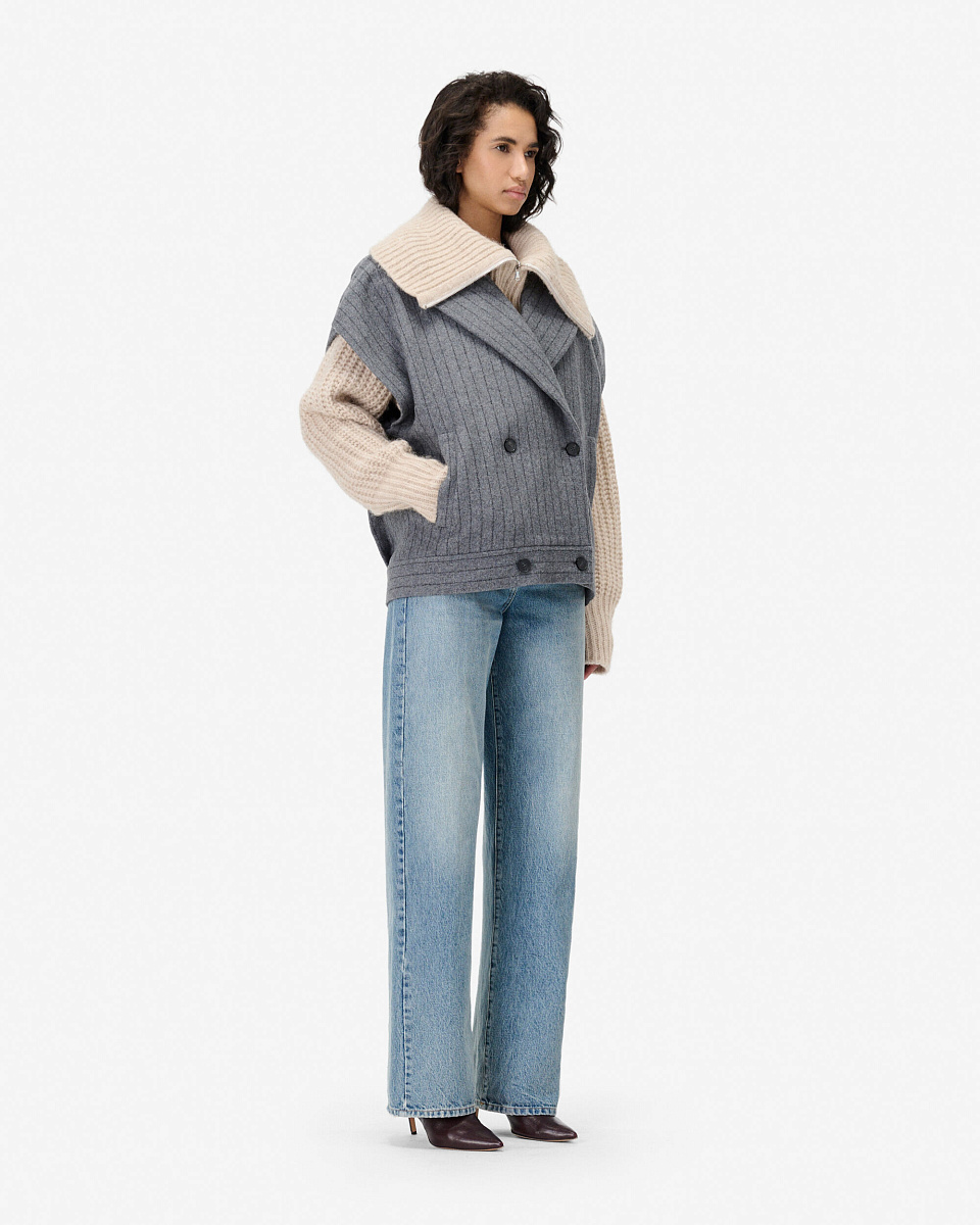 ЖАКЕТ ИЗ СМЕСОВОЙ ШЕРСТИ БЕЗ РУКАВОВ NESTIA