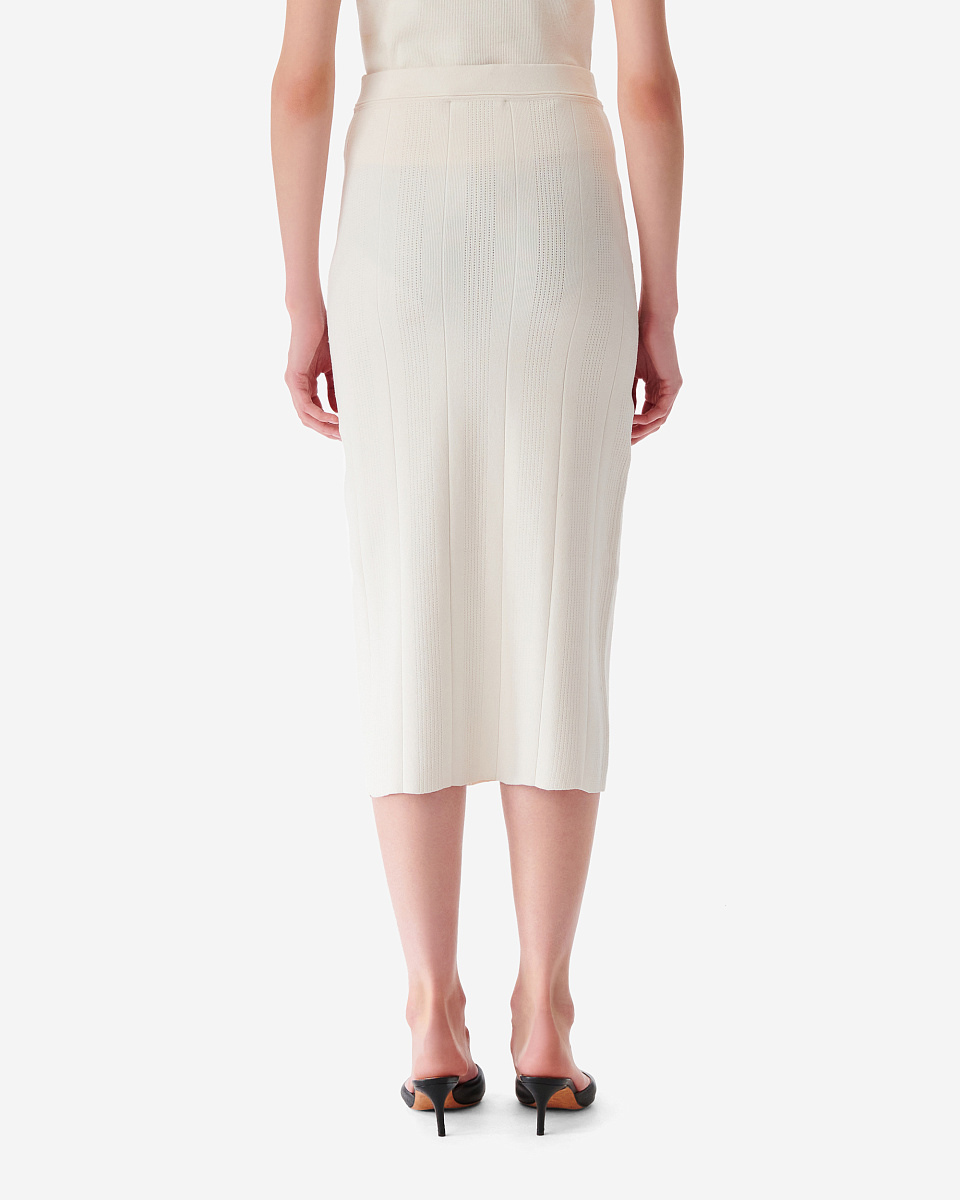 ЮБКА МИДИ ИЗ ТРИКОТАЖА В РУБЧИК CAIFA ЮБКА МИДИ ИЗ ТРИКОТАЖА В РУБЧИК CAIFA