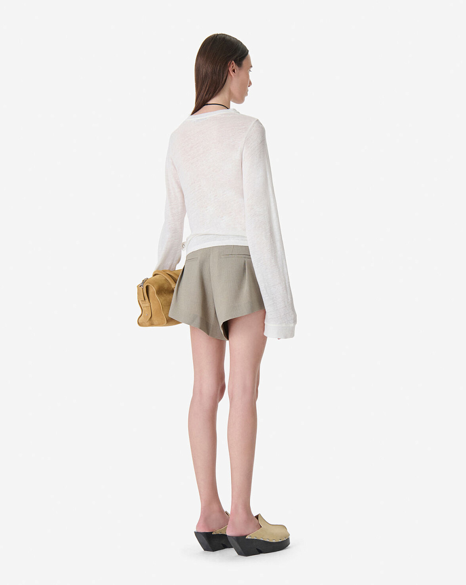 БЕЛЫЙ ЛЬНЯНОЙ ЛОНГСЛИВ SELHY