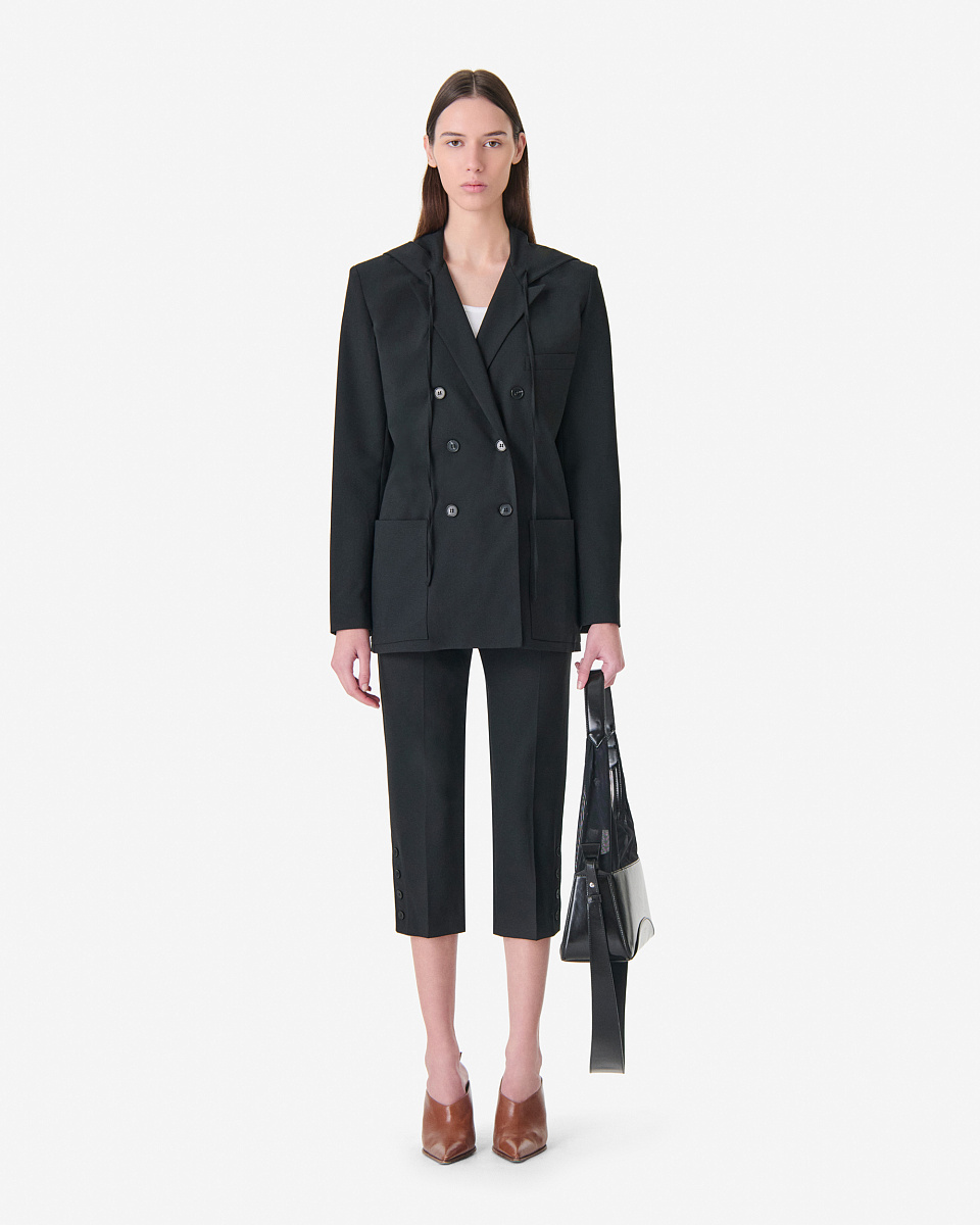 ЖАКЕТ ПРЯМОГО КРОЯ С КАПЮШОНОМ ALULA