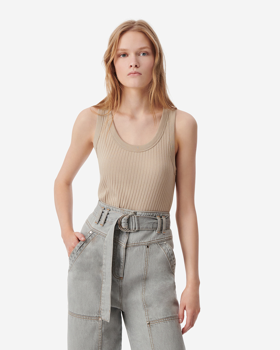 УКОРОЧЕННЫЙ ТОП В РУБЧИК EMMA