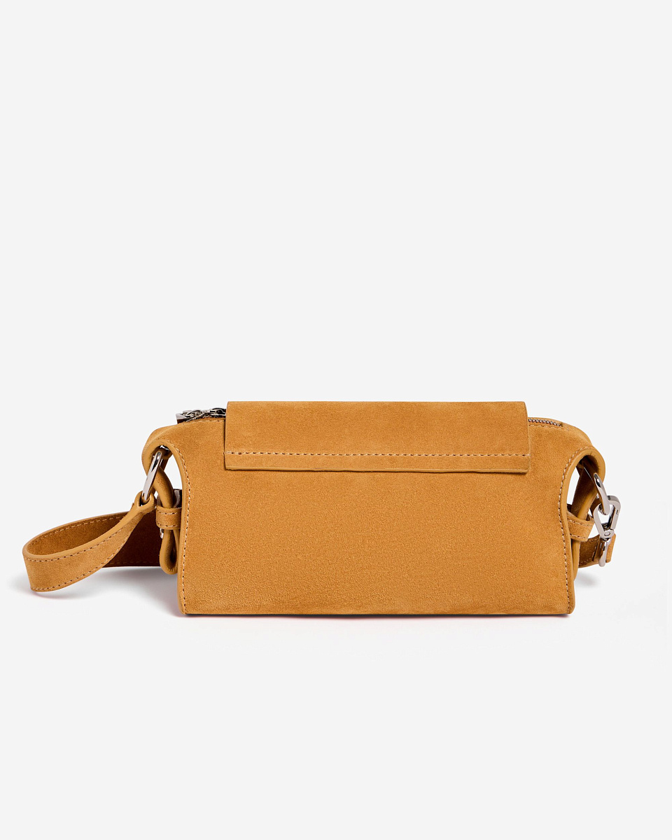 БЕЖЕВАЯ СУМКА-МИНИ ИЗ ЗАМШИ LOOPSD