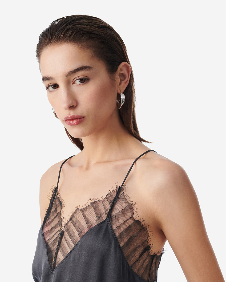 ШЕЛКОВЫЙ ТОП С КРУЖЕВОМ BERWYN