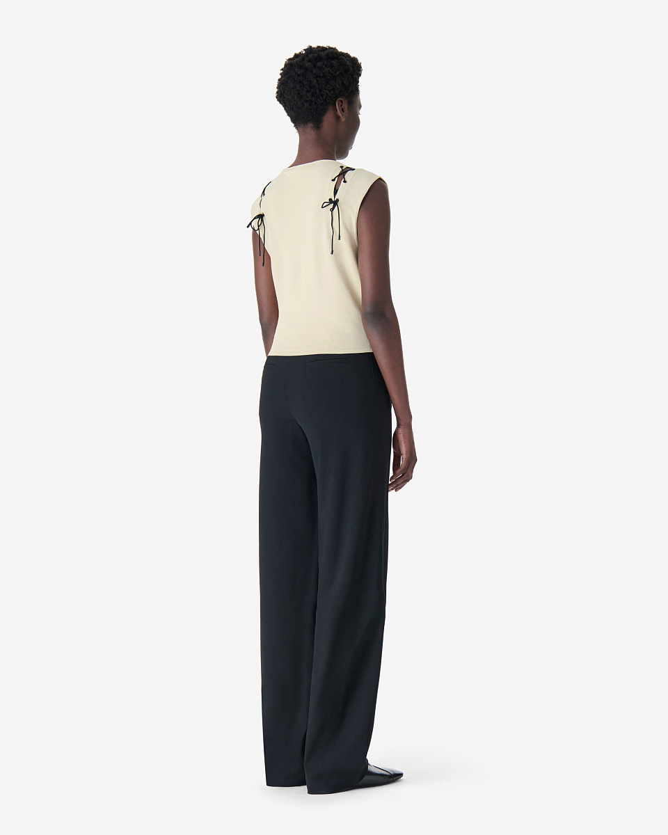 БЕЖЕВЫЙ ТОП СО ШНУРОВКОЙ FELICINE