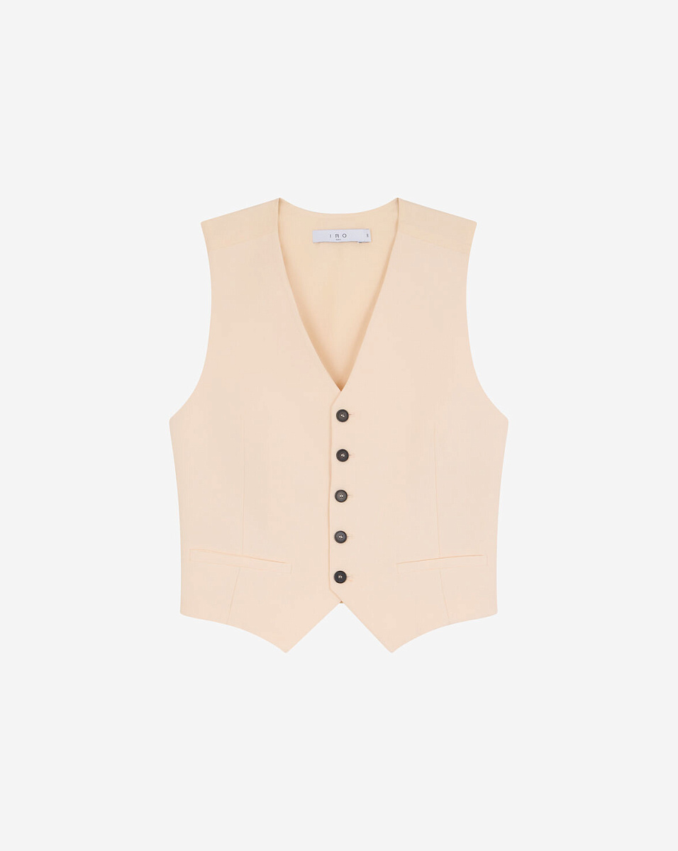 БЕЖЕВЫЙ КОСТЮМНЫЙ ЖИЛЕТ HIDA