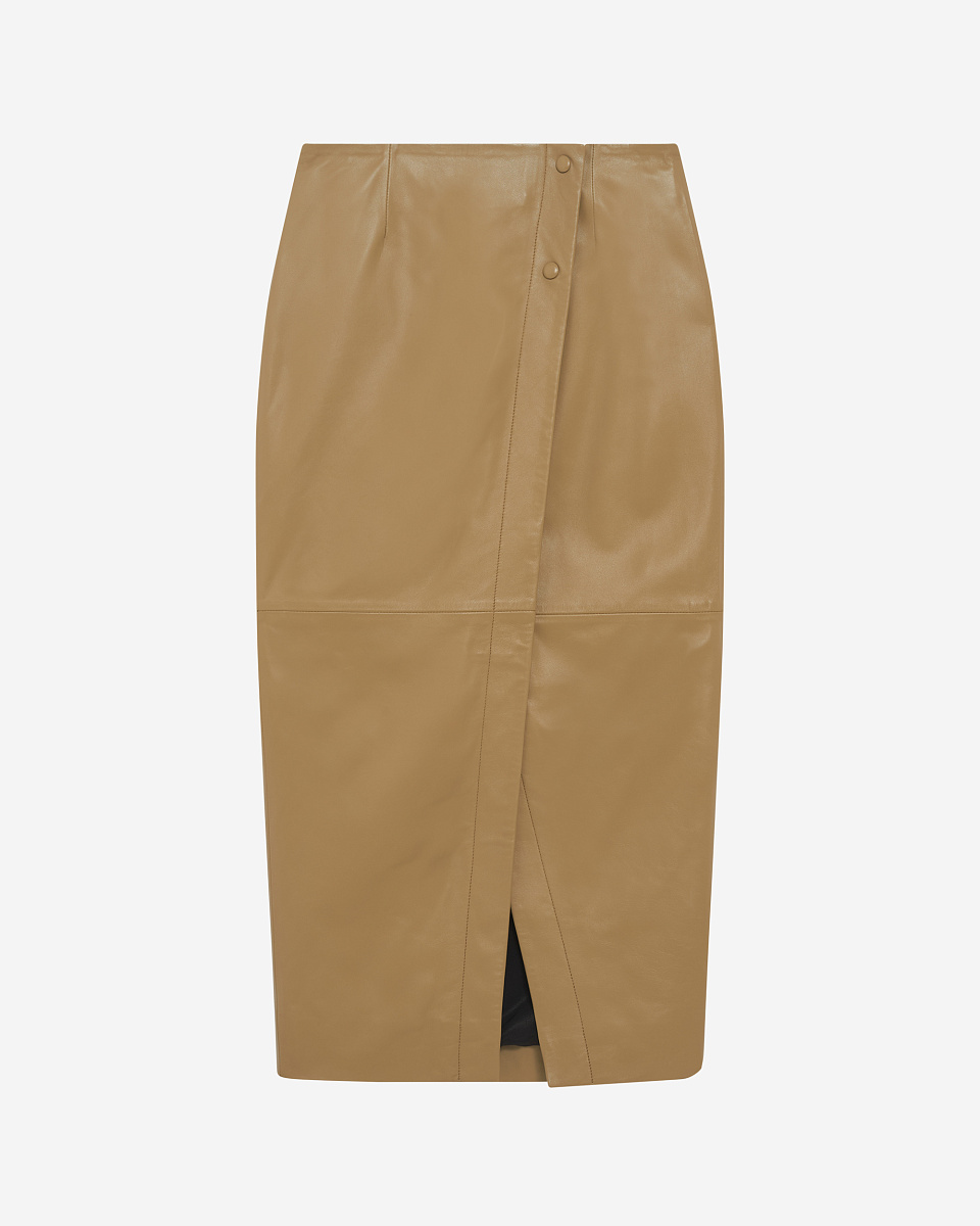 ЮБКА НА ЗАПАХ ИЗ КОЖИ CASSILDE