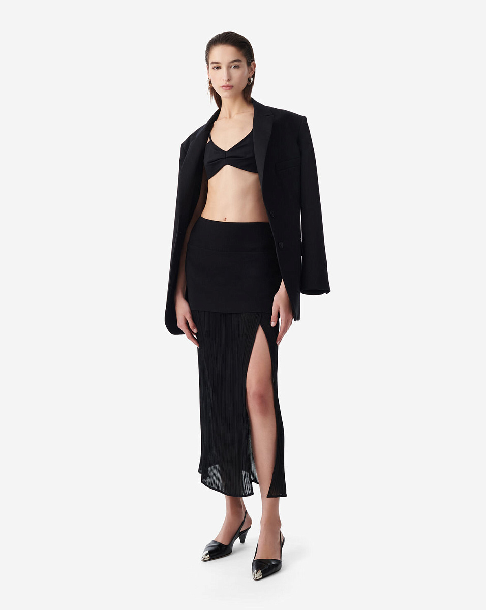 ЮБКА ИЗ ДВУХ МАТЕРИАЛОВ CINNA