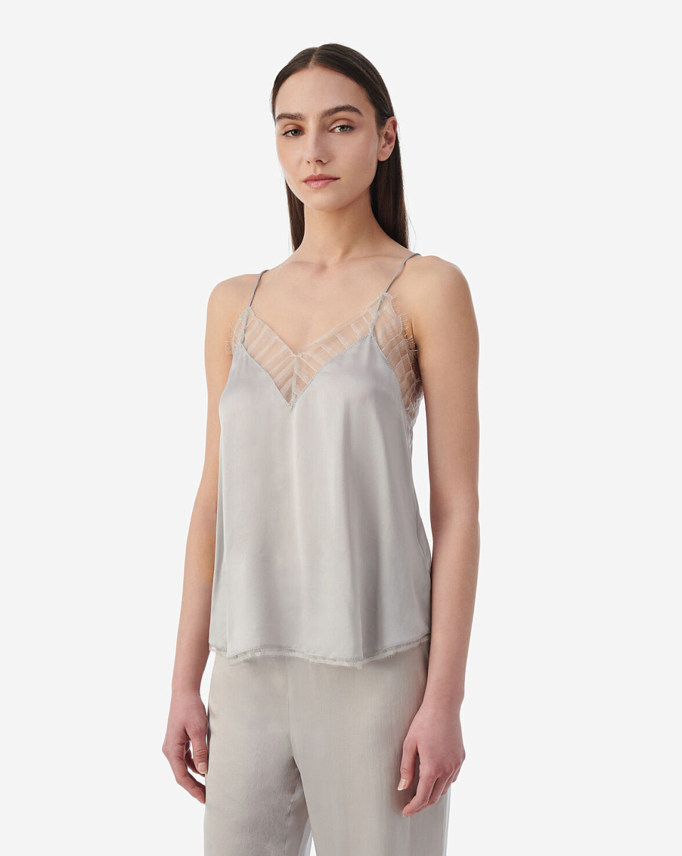 ШЕЛКОВЫЙ ТОП С КРУЖЕВОМ BERWYN