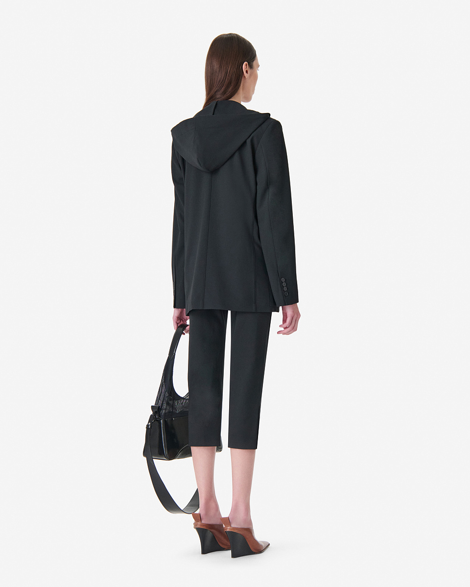 ЖАКЕТ ПРЯМОГО КРОЯ С КАПЮШОНОМ ALULA