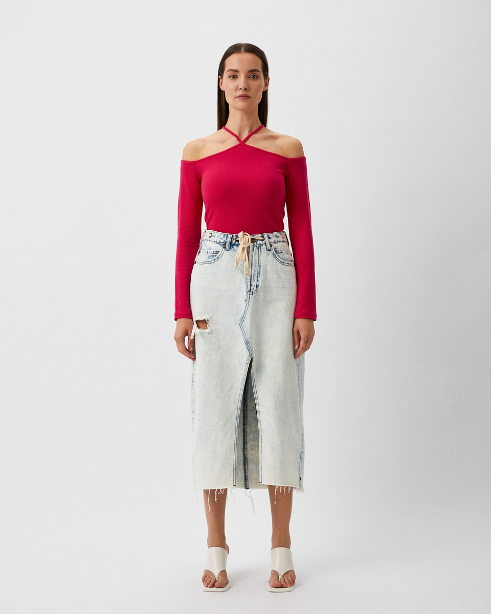 УКОРОЧЕННЫЙ ТОП С ВЫРЕЗОМ GRENADE УКОРОЧЕННЫЙ ТОП С ВЫРЕЗОМ GRENADE