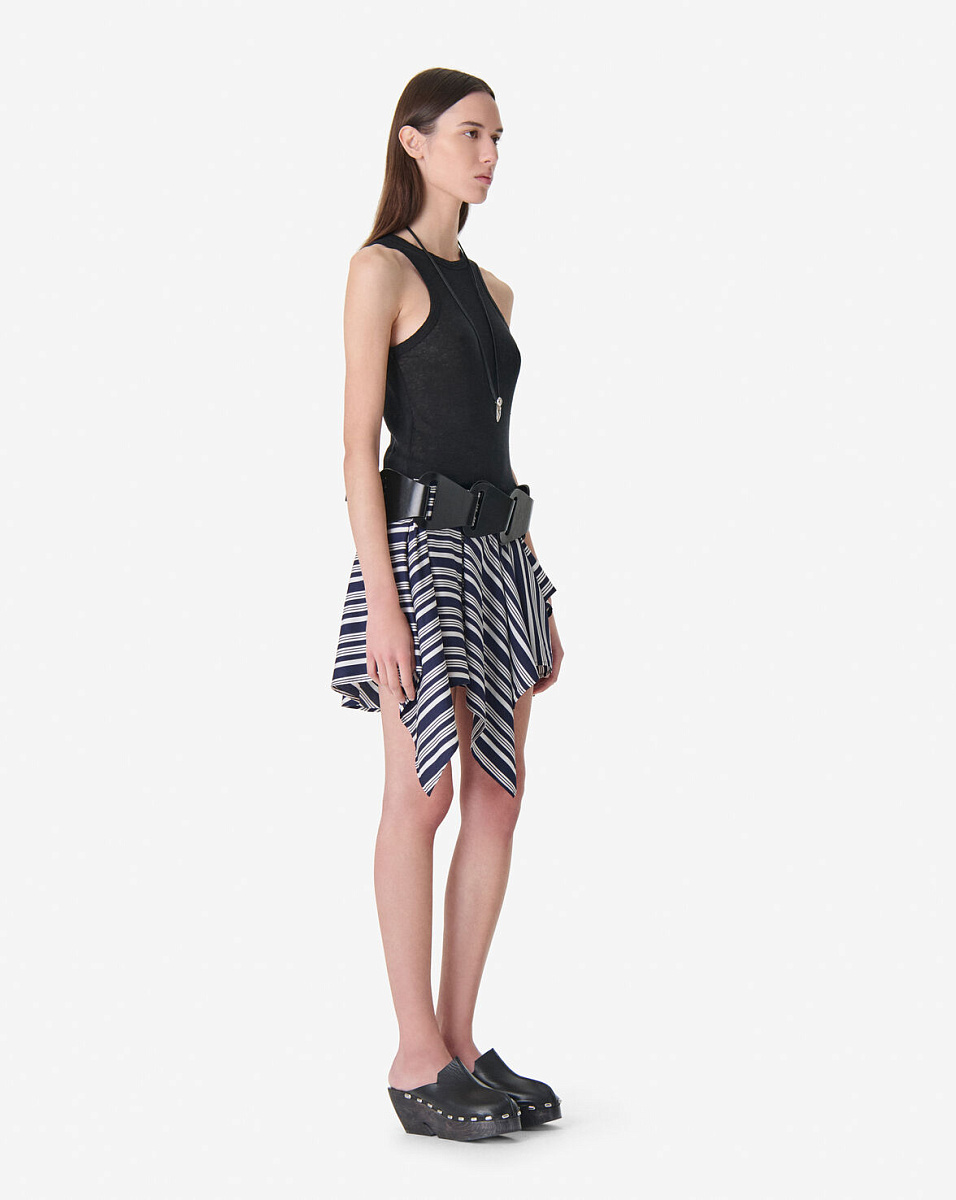 АСИММЕТРИЧНАЯ ЮБКА В ПОЛОСКУ UTALIA