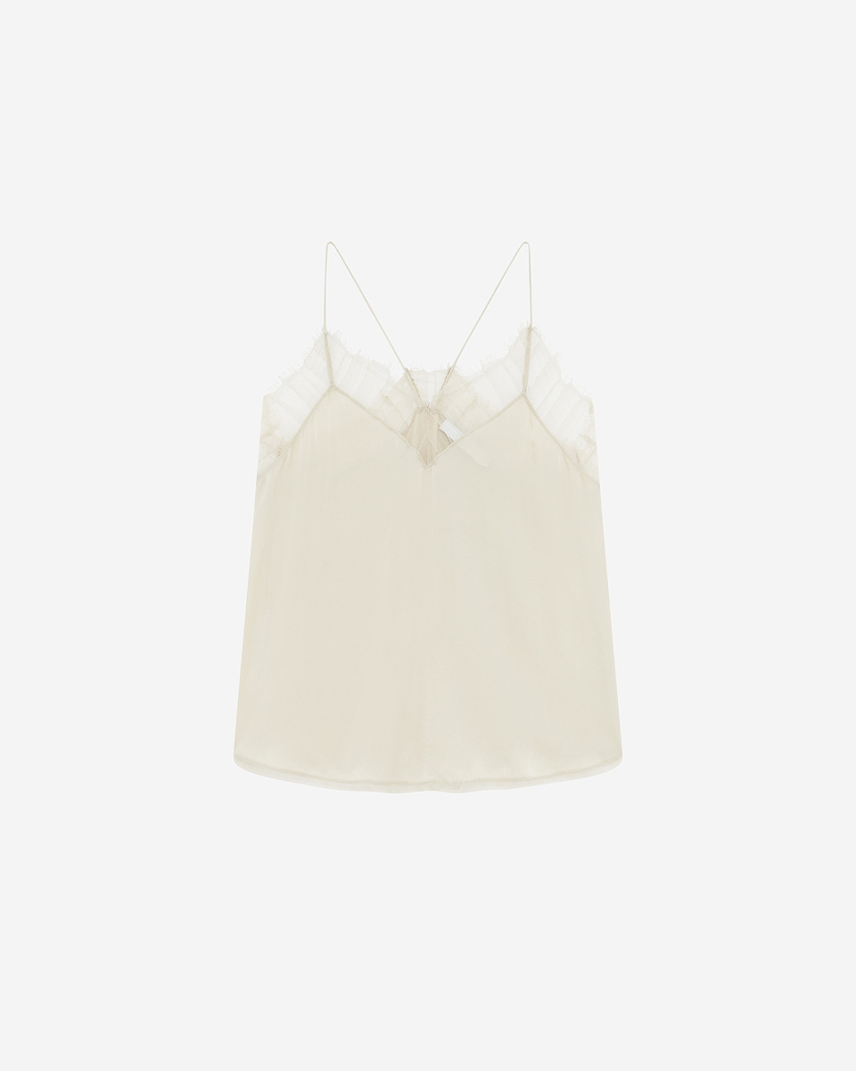 ШЕЛКОВЫЙ ТОП С КРУЖЕВОМ BERWYN