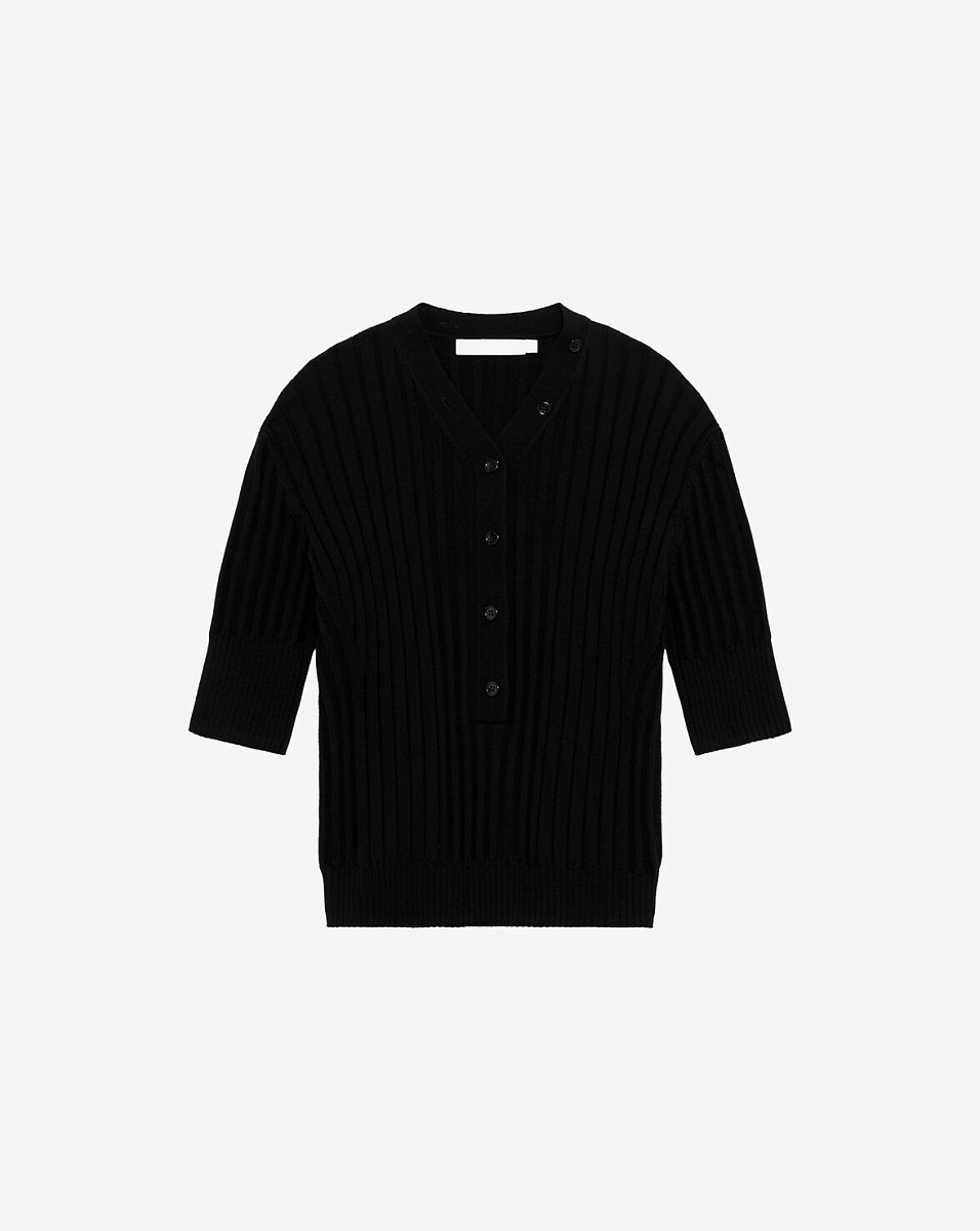 ЧЕРНЫЙ ВЯЗАНЫЙ СВИТЕР LUNEA