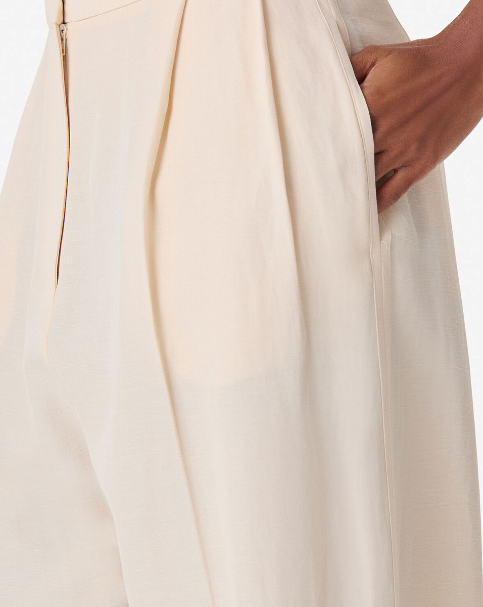 БЕЖЕВЫЕ БРЮКИ ШИРОКОГО КРОЯ HAYDA БЕЖЕВЫЕ БРЮКИ ШИРОКОГО КРОЯ HAYDA