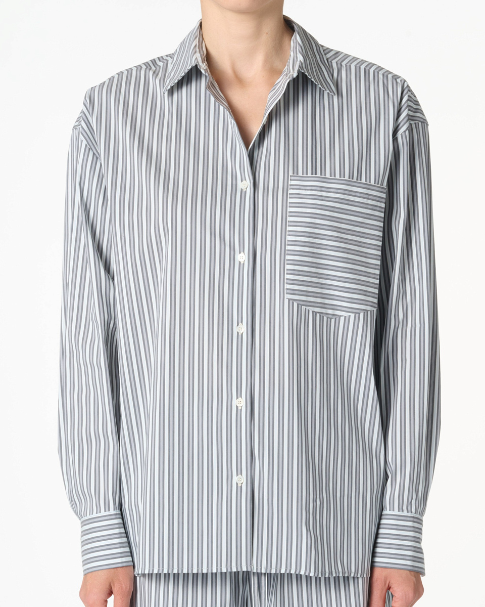 РУБАШКА В ГОЛУБУЮ ПОЛОСКУ LASMY