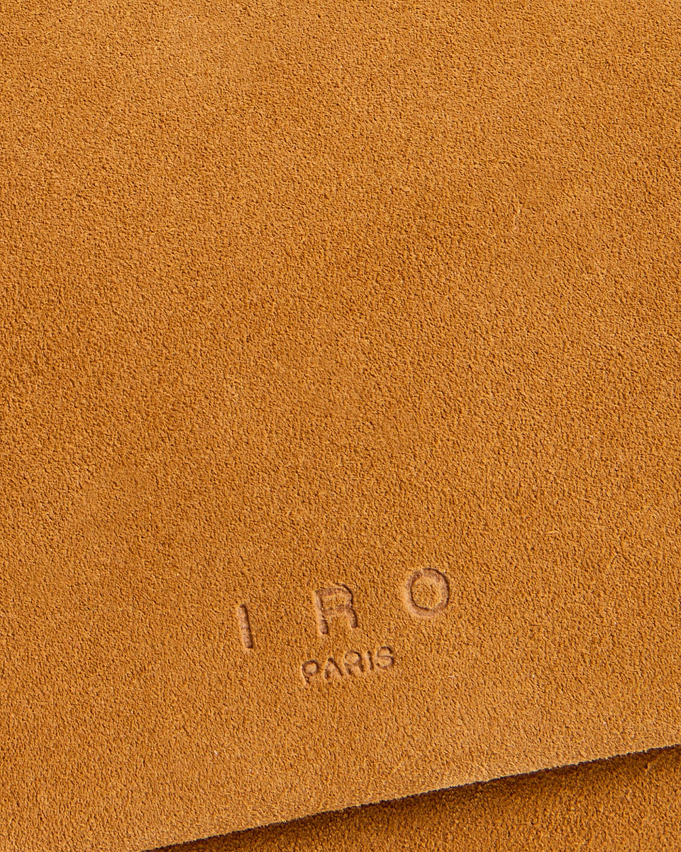 БЕЖЕВАЯ СУМКА-МИНИ ИЗ ЗАМШИ LOOPSD