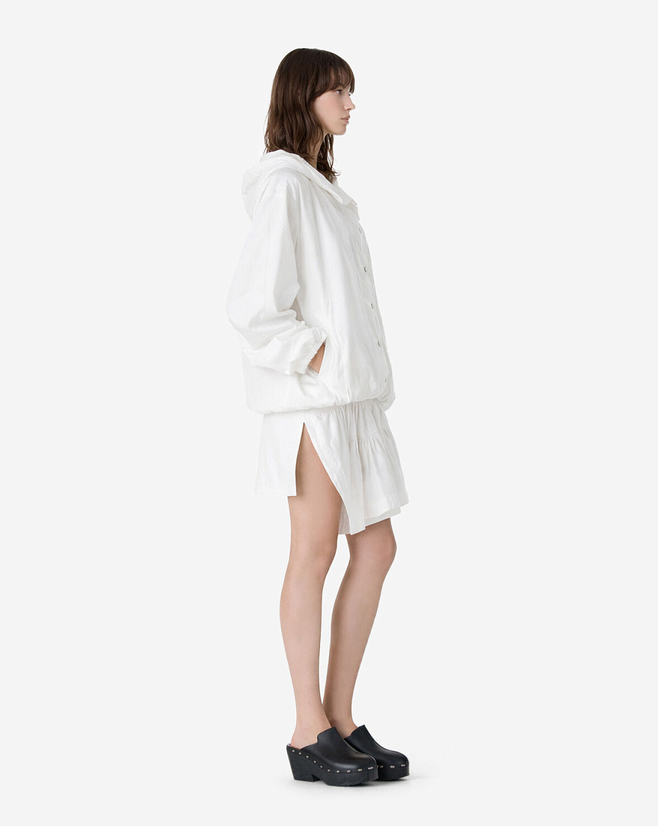 БЕЛАЯ ПАРКА С КАПЮШОНОМ WALLIE