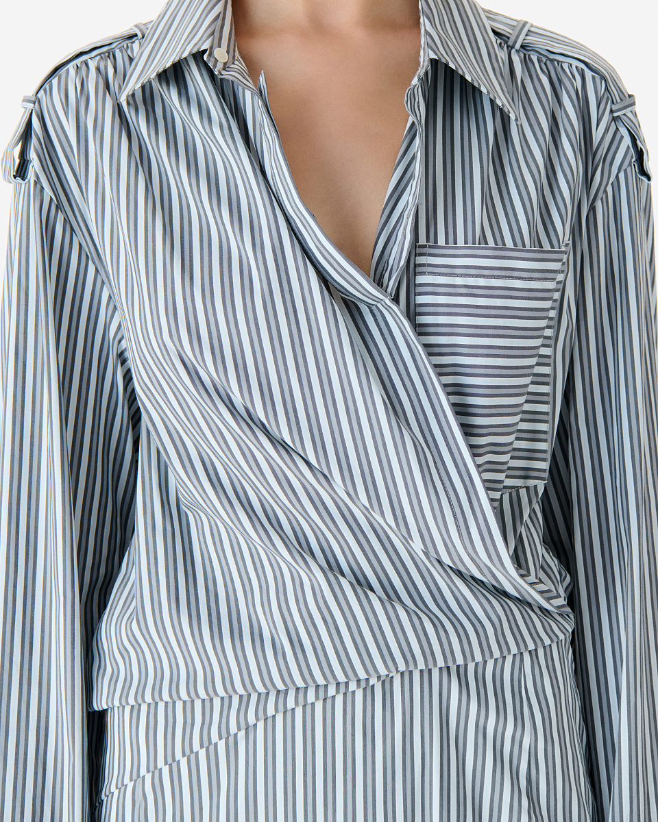 ПЛАТЬЕ-РУБАШКА В ПОЛОСКУ LAZUL