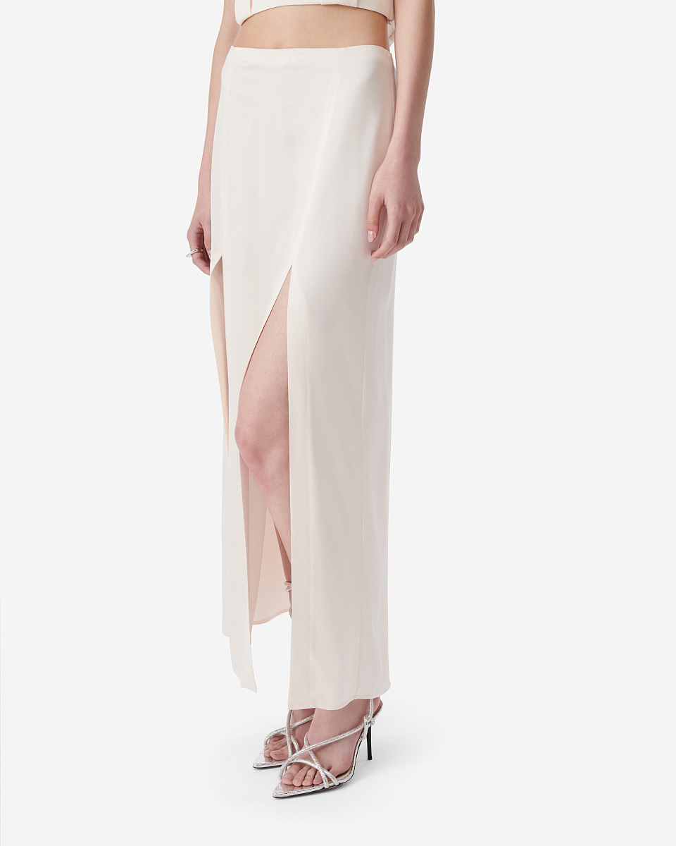 ДЛИННАЯ ЮБКА ИЗ ВИСКОЗЫ С РАЗРЕЗАМИ SIQUA