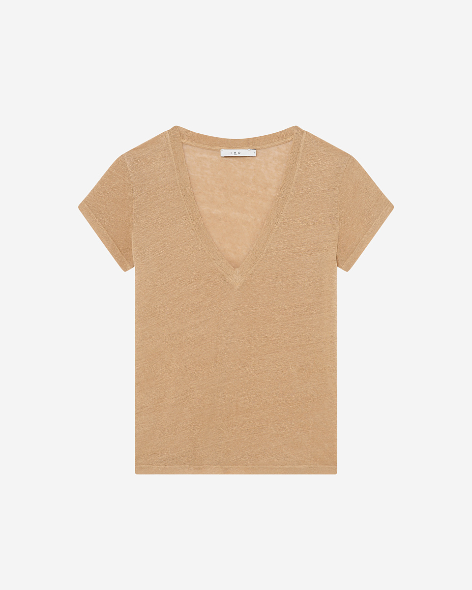 ЛЬНЯНАЯ ФУТБОЛКА С V-ОБРАЗНЫМ ВЫРЕЗОМ RODEO ЛЬНЯНАЯ ФУТБОЛКА С V-ОБРАЗНЫМ ВЫРЕЗОМ RODEO