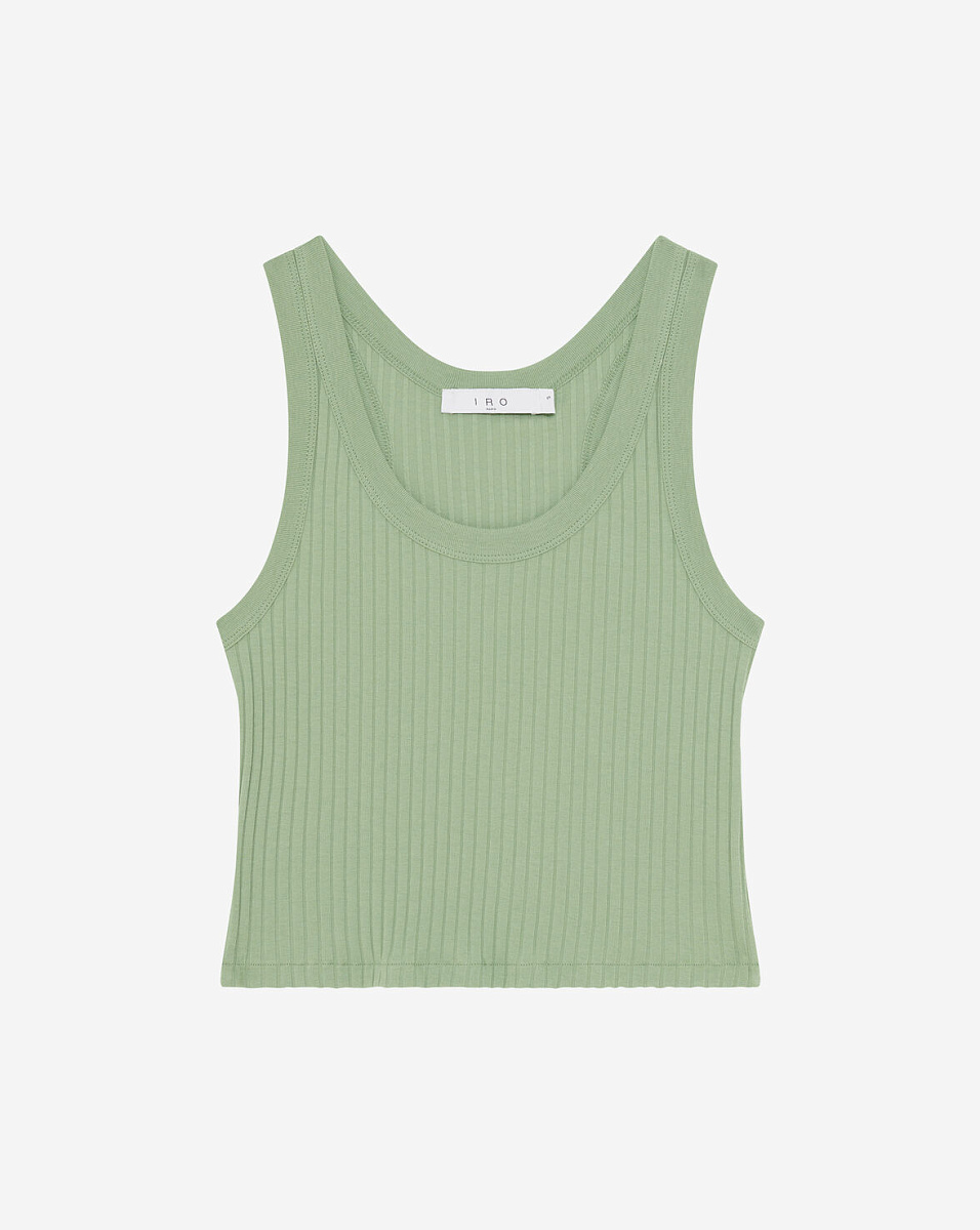 УКОРОЧЕННЫЙ ТОП В РУБЧИК EMMA