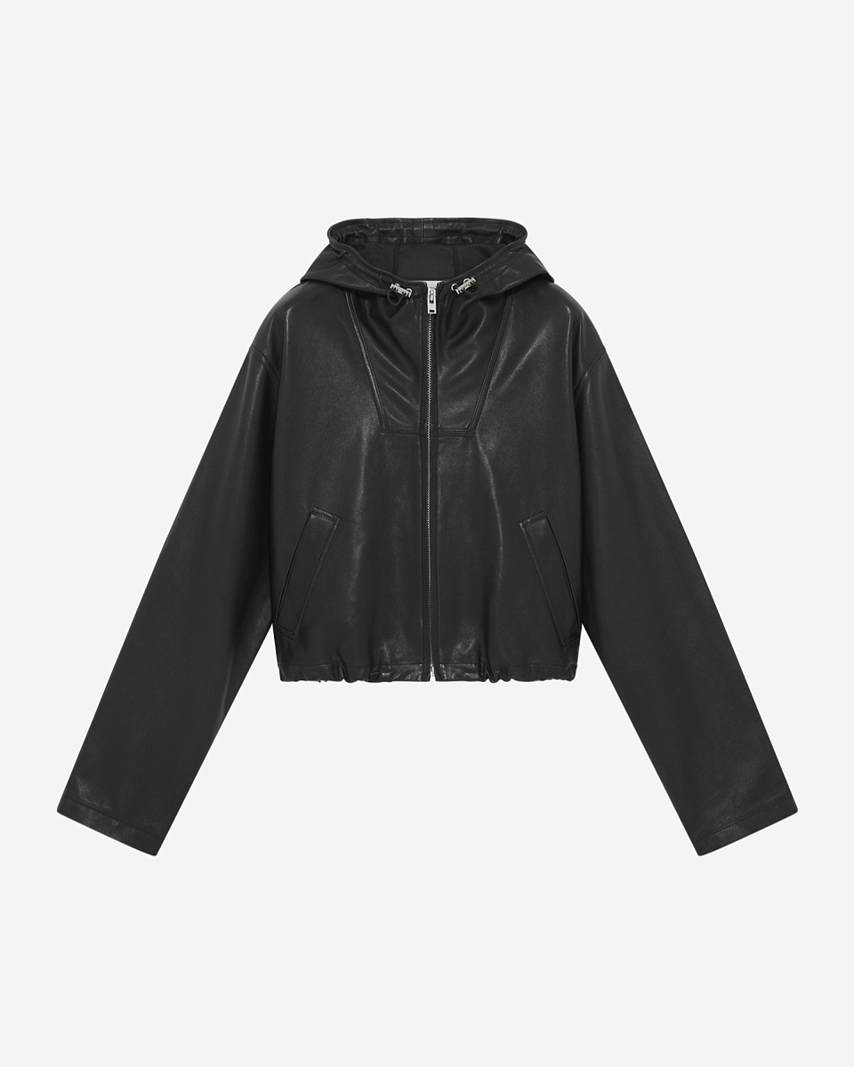 КУРТКА ИЗ КОЖИ С КАПЮШОНОМ TULUM КУРТКА ИЗ КОЖИ С КАПЮШОНОМ TULUM