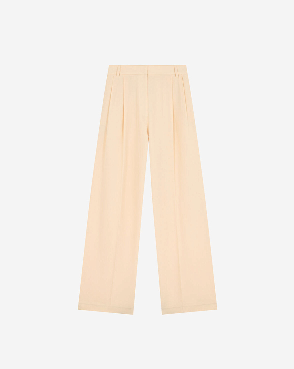 БЕЖЕВЫЕ БРЮКИ ШИРОКОГО КРОЯ HAYDA БЕЖЕВЫЕ БРЮКИ ШИРОКОГО КРОЯ HAYDA