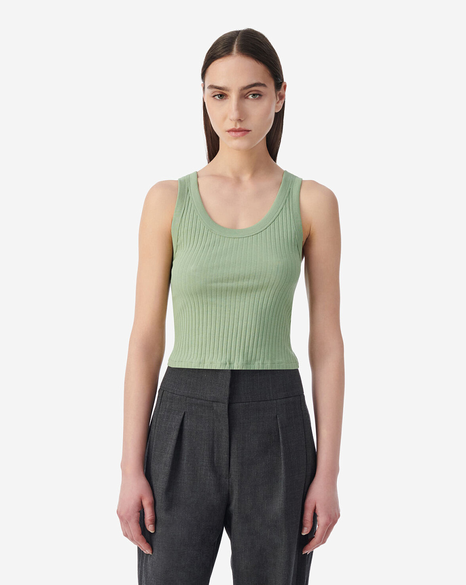 УКОРОЧЕННЫЙ ТОП В РУБЧИК EMMA