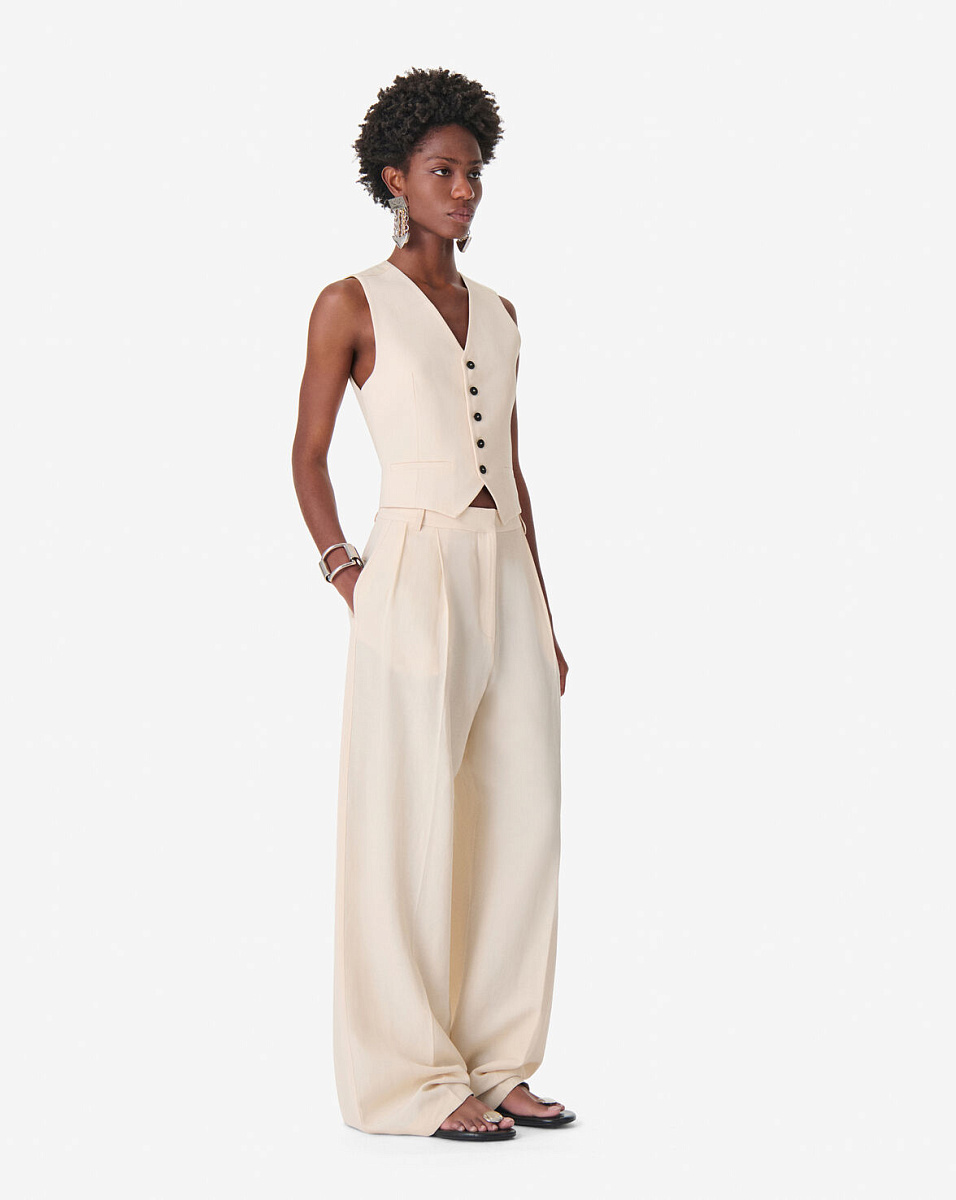 БЕЖЕВЫЕ БРЮКИ ШИРОКОГО КРОЯ HAYDA БЕЖЕВЫЕ БРЮКИ ШИРОКОГО КРОЯ HAYDA