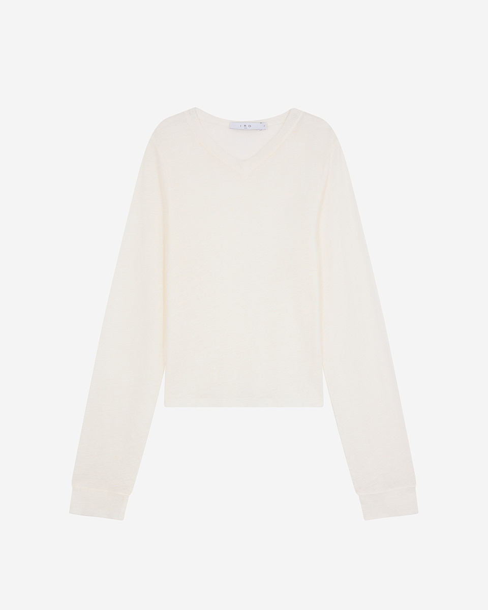 БЕЛЫЙ ЛЬНЯНОЙ ЛОНГСЛИВ SELHY