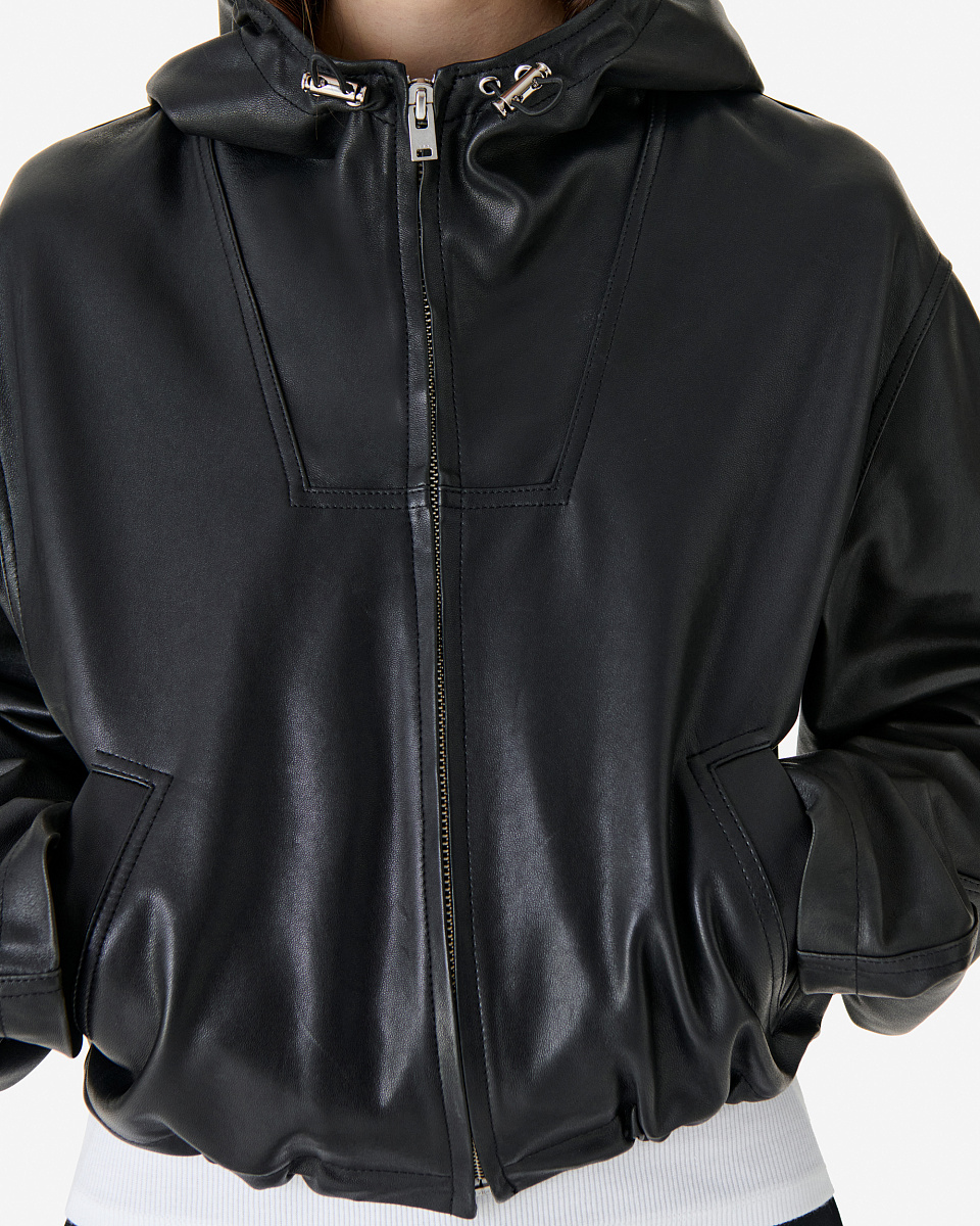 КУРТКА ИЗ КОЖИ С КАПЮШОНОМ TULUM КУРТКА ИЗ КОЖИ С КАПЮШОНОМ TULUM