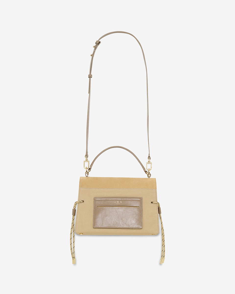 СУМКА НА ПЛЕЧО ИЗ ХОЛЩОВОЙ ТКАНИ IRO NOMAD TOILE