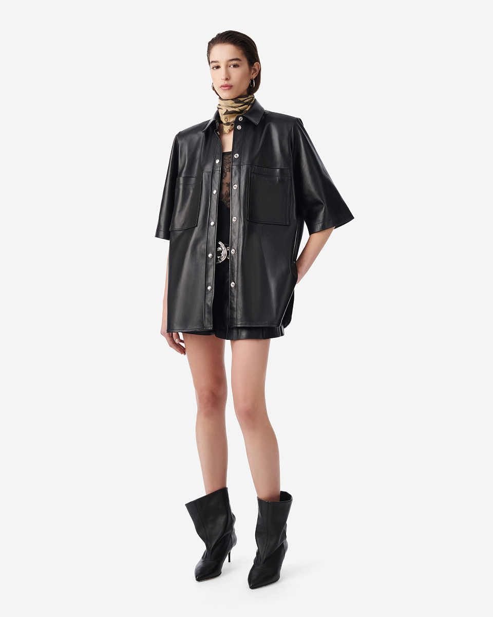 ВЕРХНЯЯ РУБАШКА ИЗ КОЖИ MOHA