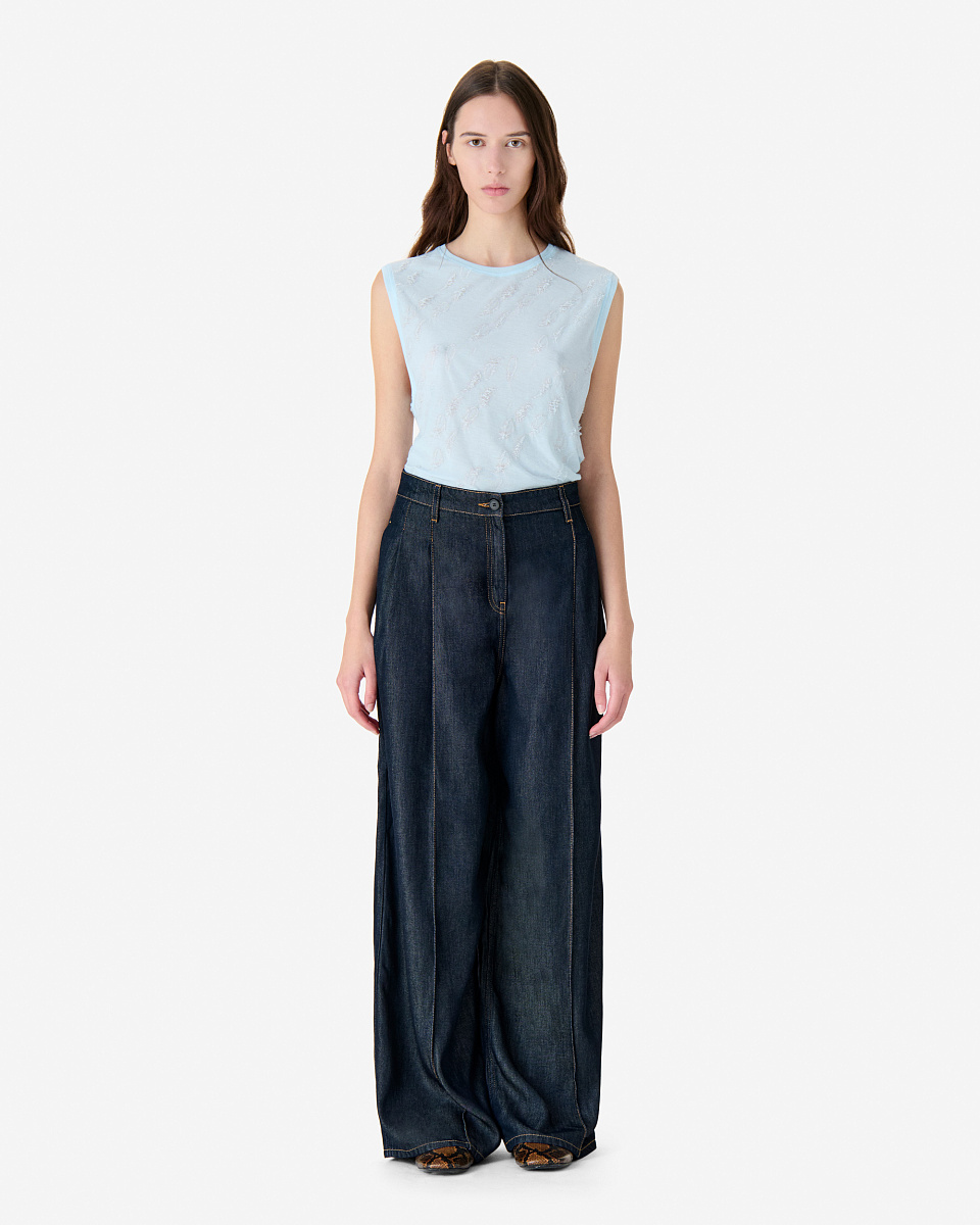 ГОЛУБОЙ ТОП GLORIANA