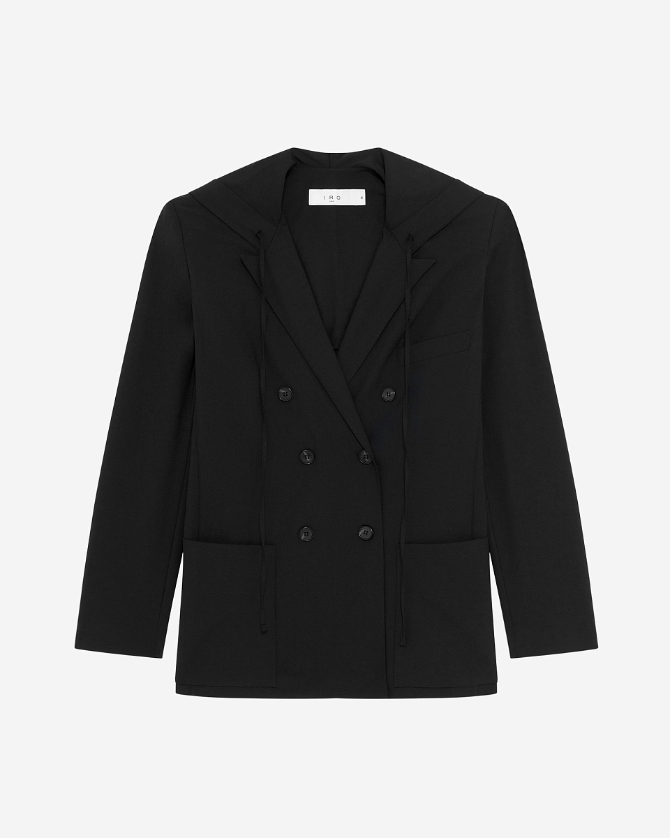 ЖАКЕТ ПРЯМОГО КРОЯ С КАПЮШОНОМ ALULA