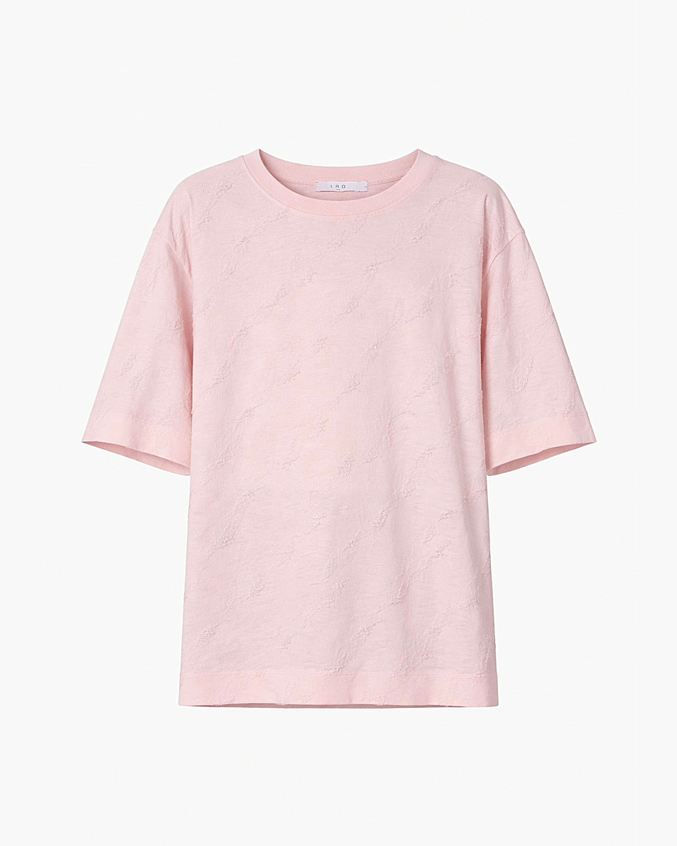 РОЗОВАЯ ФУТБОЛКА С УЗОРОМ ПЕЙСЛИ HEVEN