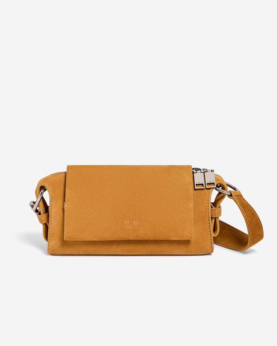 БЕЖЕВАЯ СУМКА-МИНИ ИЗ ЗАМШИ LOOPSD