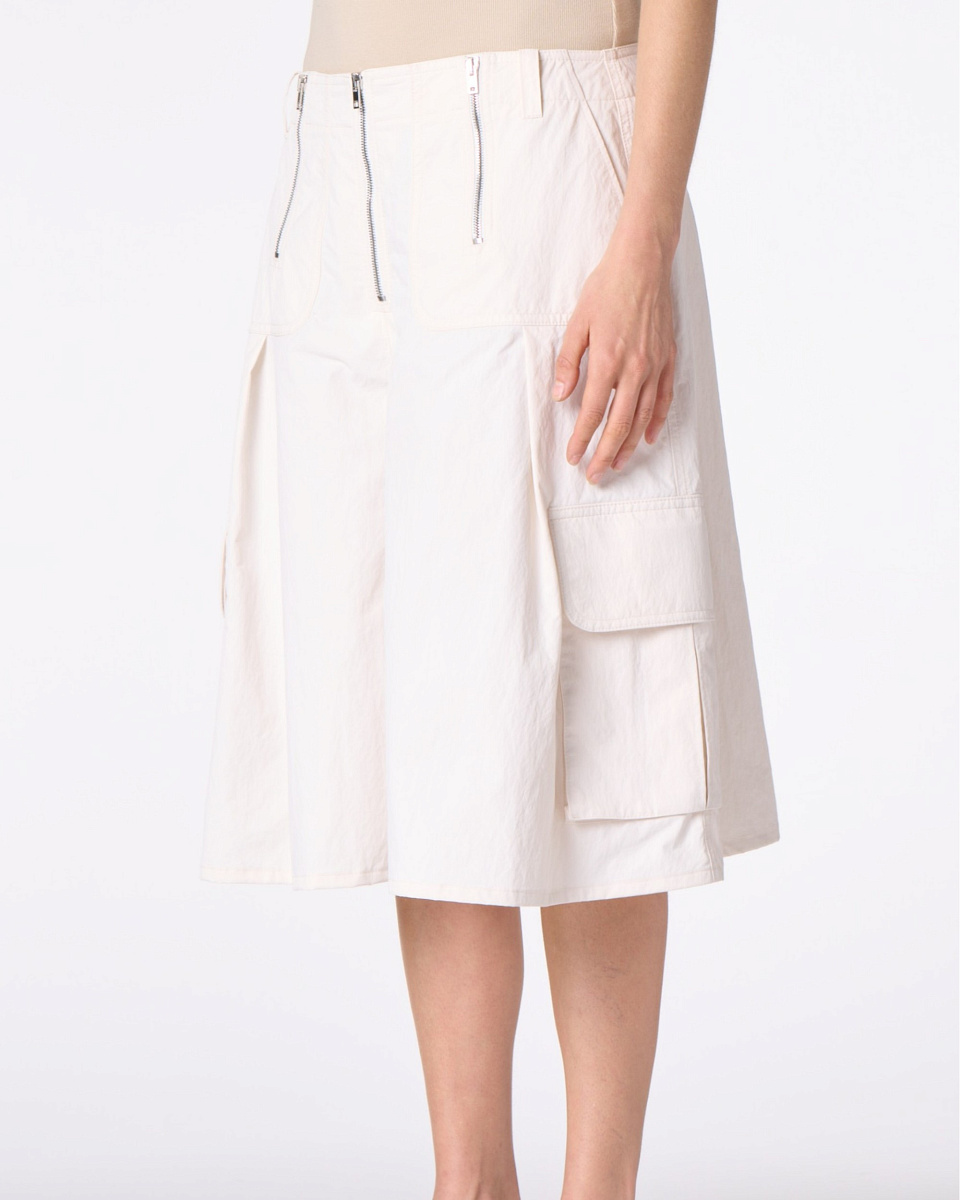 БЕЛЫЕ УДЛИНЕННЫЕ ШОРТЫ WAFFA