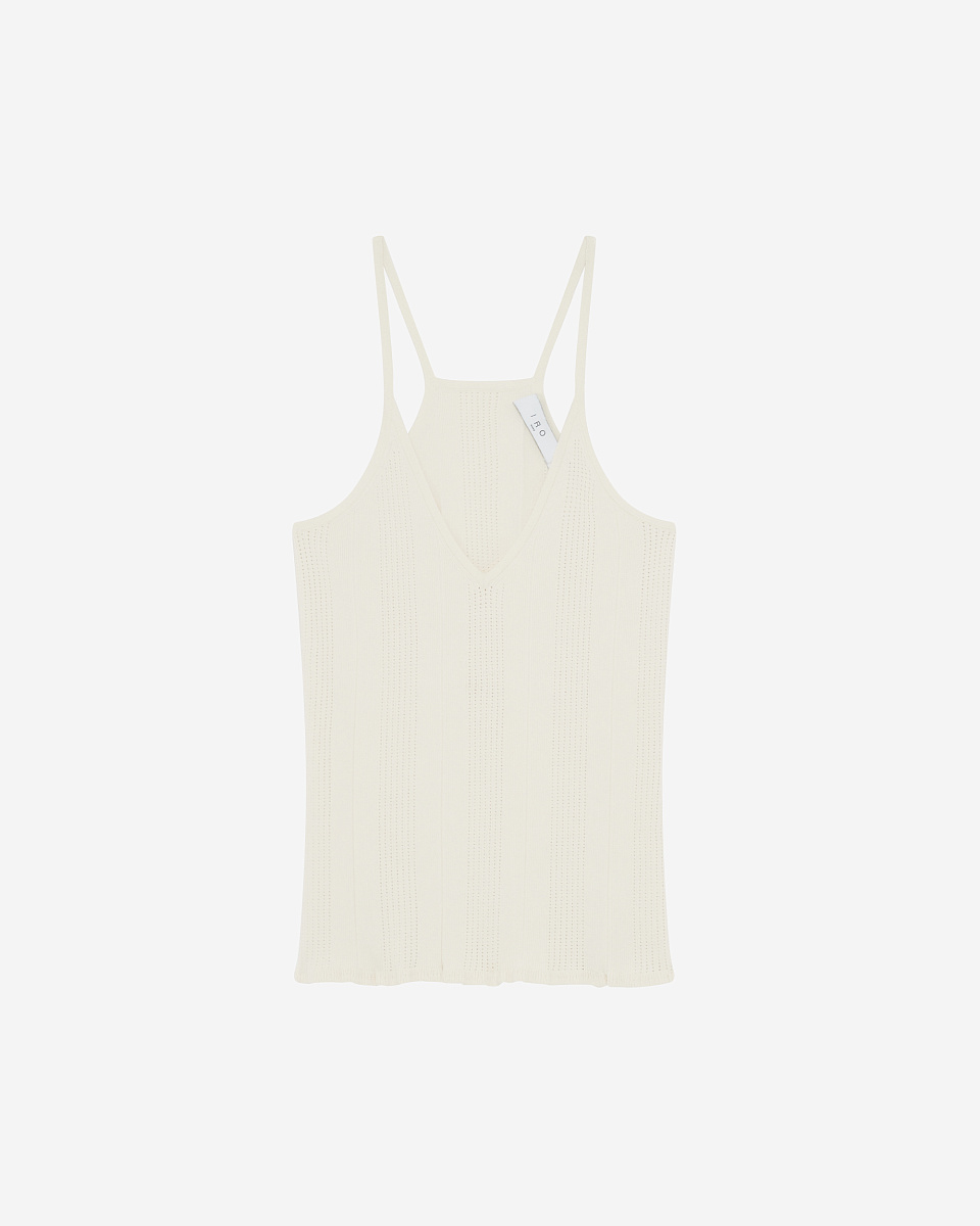 ТРИКОТАЖНЫЙ ТОП С V-ОБРАЗНЫМ ВЫРЕЗОМ COBY ТРИКОТАЖНЫЙ ТОП С V-ОБРАЗНЫМ ВЫРЕЗОМ COBY