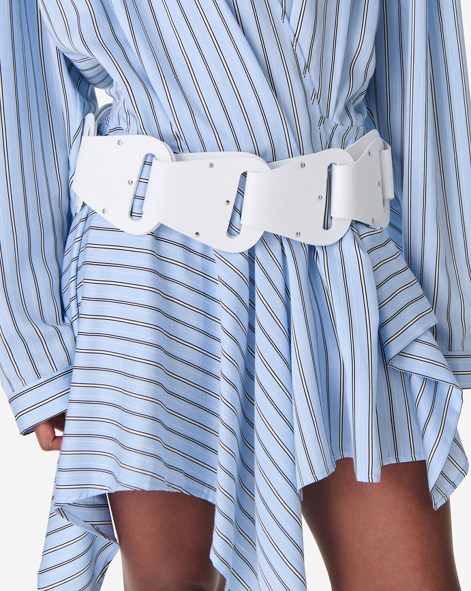 БЕЛЫЙ РЕМЕНЬ ИЗ КОЖИ ORIGAMIST