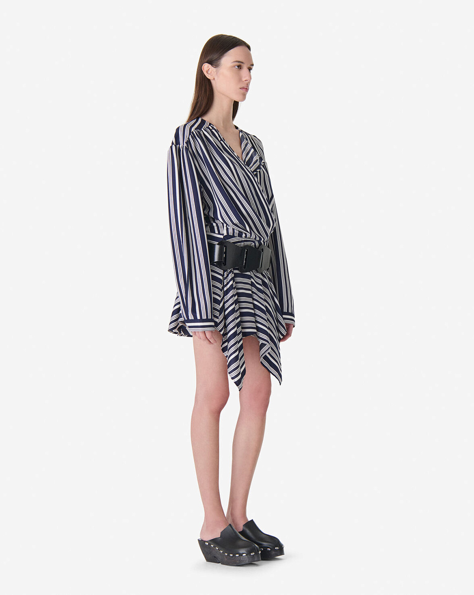 БЛУЗА С УЗОРОМ В ПОЛОСКУ ULIAH