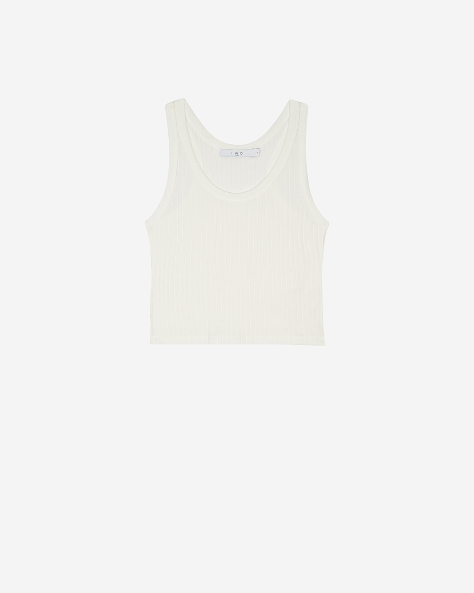 УКОРОЧЕННЫЙ ТОП В РУБЧИК EMMA