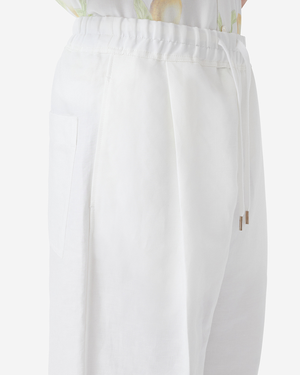 БРЮКИ ИЗ СМЕСИ ЛЬНА И ХЛОПКА ROX